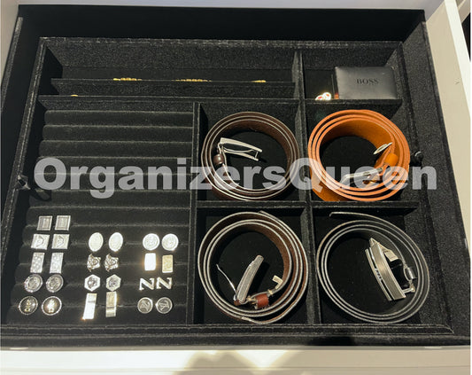 Men Jewelry Organizer, Watches Organizer, Belts Organizer, Custom Drawer Insert, Custom Jewelry Organizer Tray, Bangles Holder