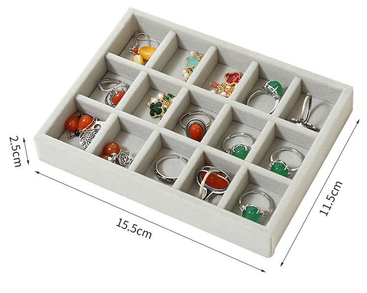 Earrings slots, rings holder